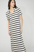 Casual Striped Maxi Dress