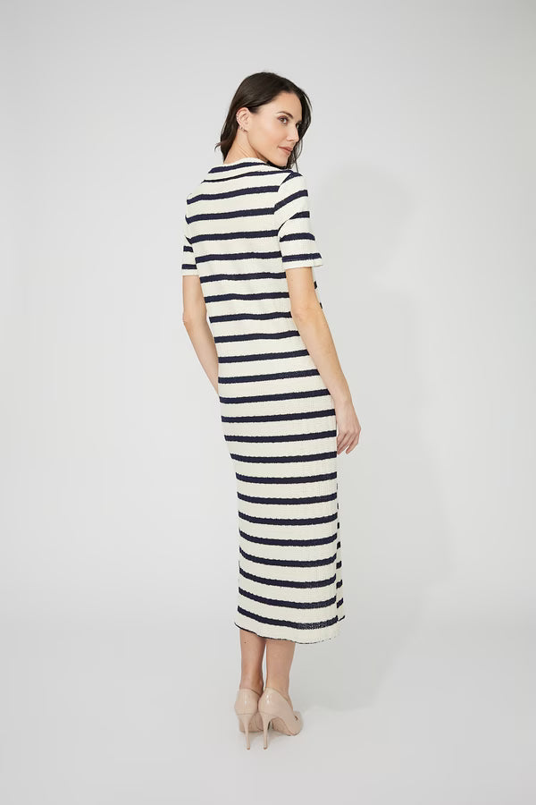 Casual Striped Maxi Dress