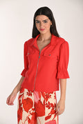Casual Zipped Jacket (Lust)