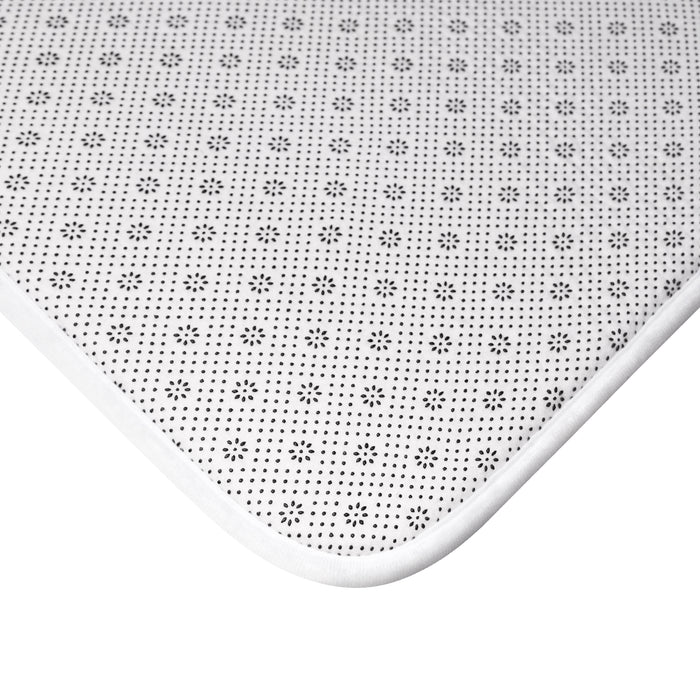 Chic Accessories Bath Mat — Customizable Name, Black & Gold Fashion Design