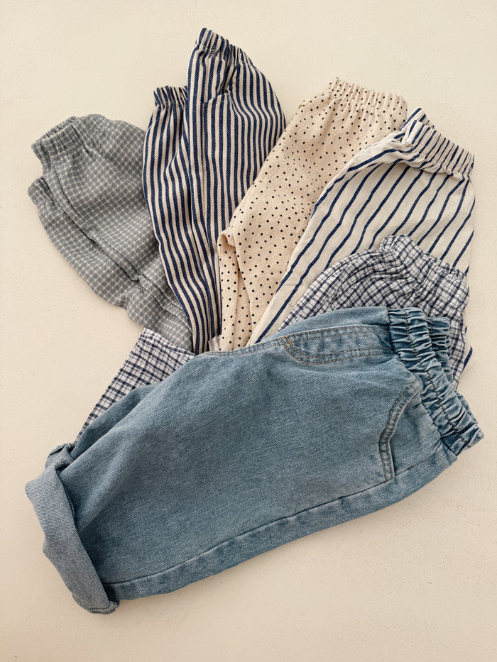 Chino Pants blue check - baby & kids