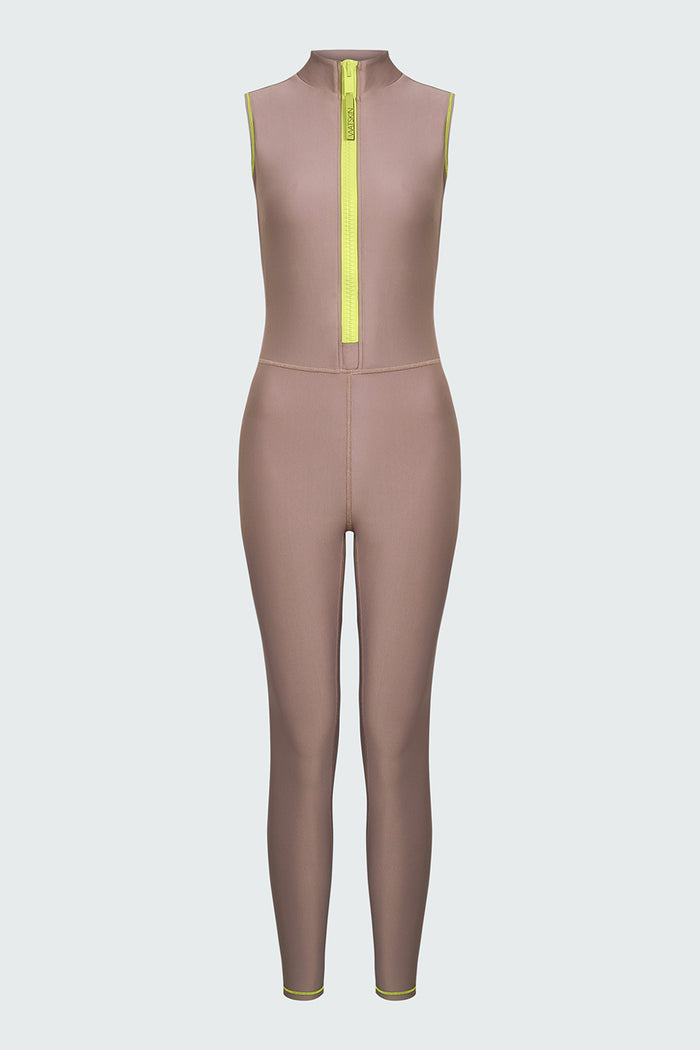 Watskin Chloe Catsuit in Taupe