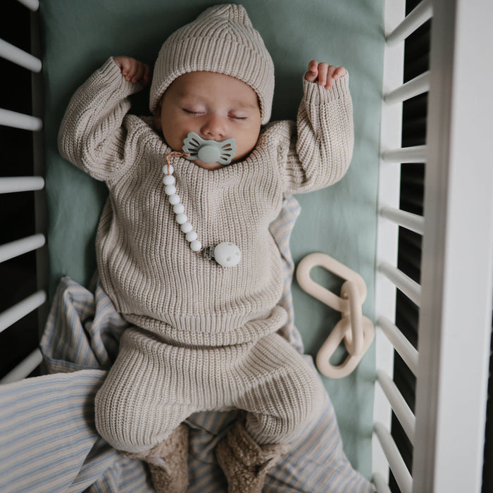 chunky knit beige - baby
