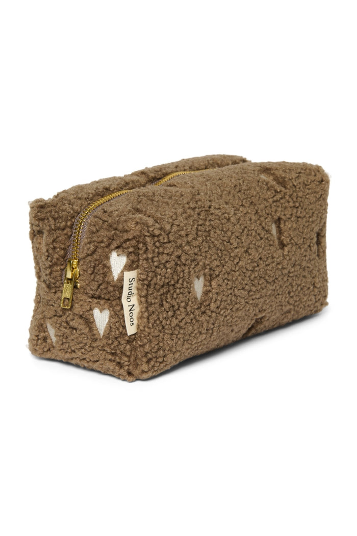CHUNKY POUCH - BROWN HEARTS