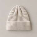 CHUNKY WOOL BEANIE 0-6m - NATURAL
