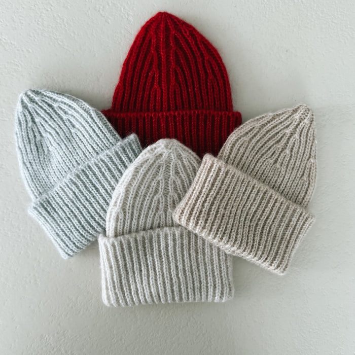 CHUNKY WOOL BEANIE 0-6m - TAN