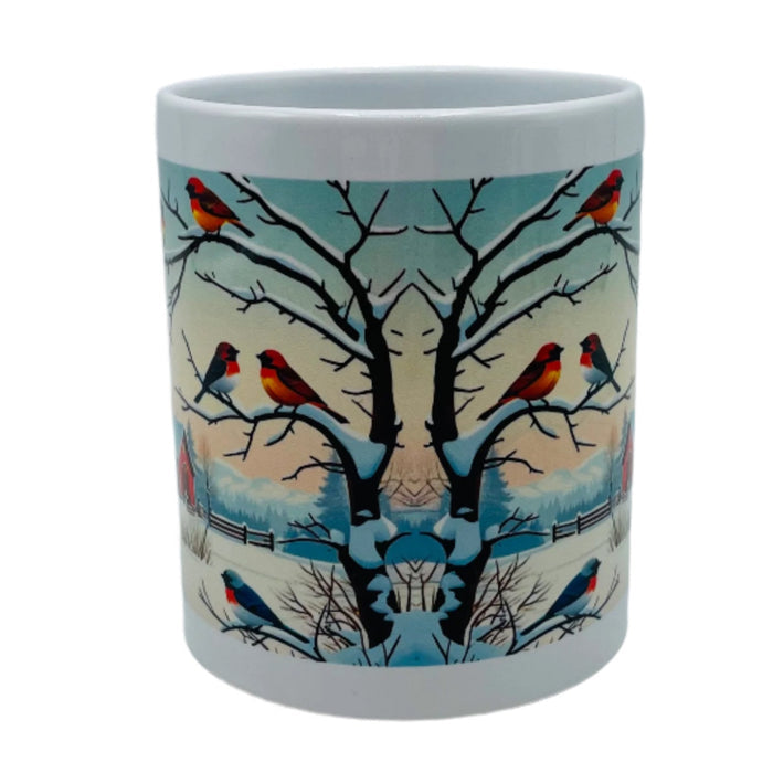 Church with Birds Coffee Mug
