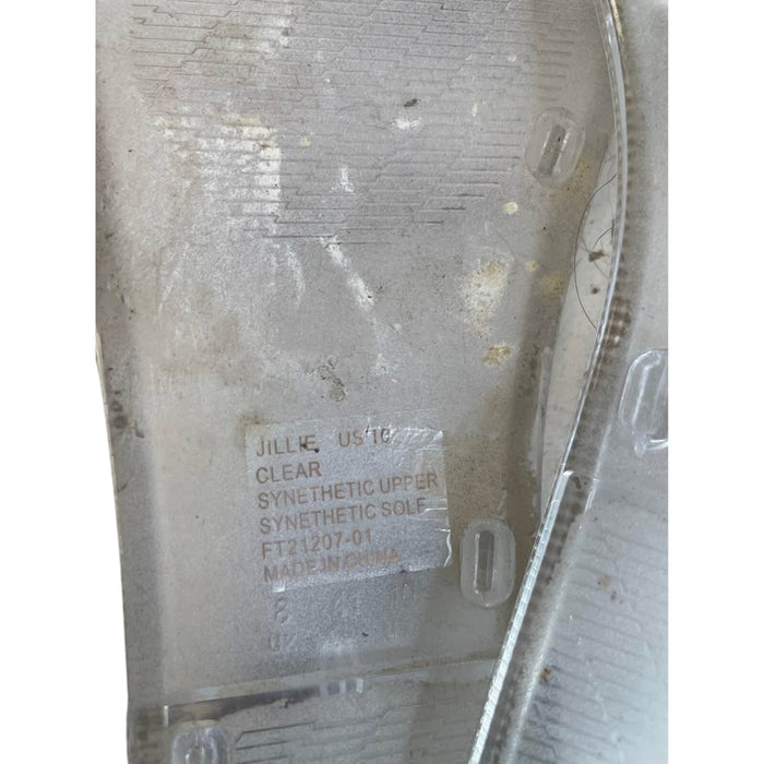 Clear sandals size 10