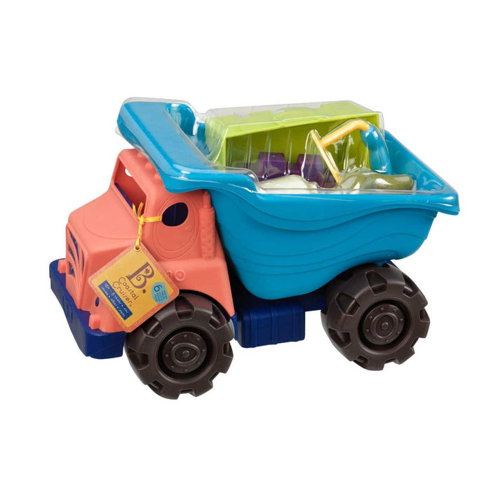 Dump truck and sand toys