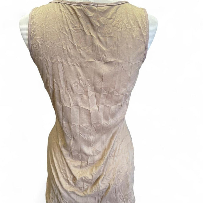 Cocomo tan ruffle tank top