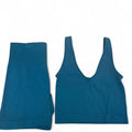 Colesie blue ribbed tank top