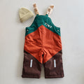 Color Block Snow Dungarees - KIDS