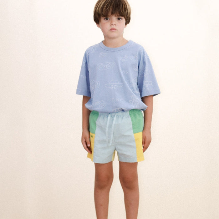 Color Block Woven Shorts - KIDS