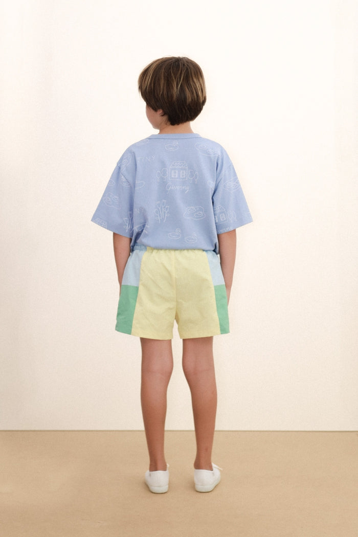 Color Block Woven Shorts - KIDS