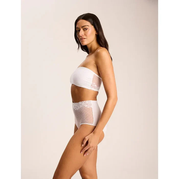 Commando Double Take Lace Bandeau in White