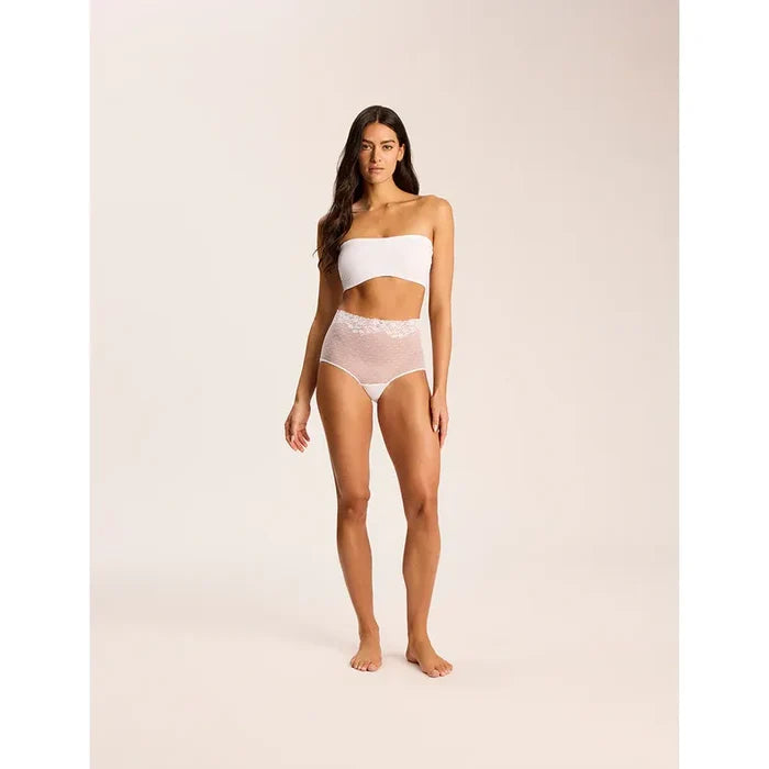Commando Double Take Lace Bandeau in White