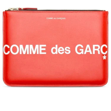 Comme Des Garcons Wallet Huge Logo Wallet - Red SA8100HL