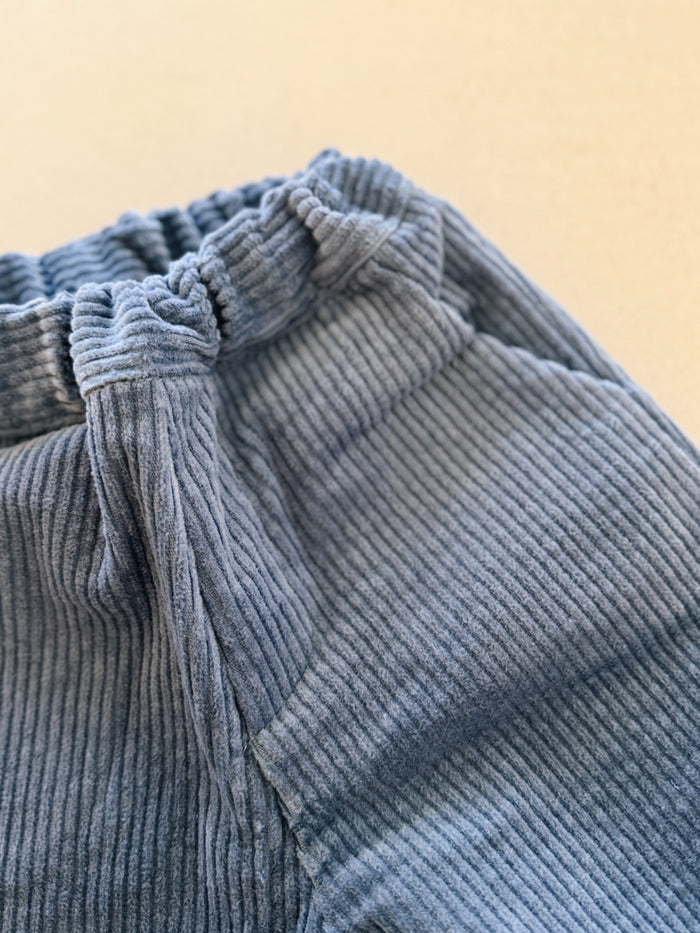 CORDUROY TROUSERS BLUE - BABY&KIDS