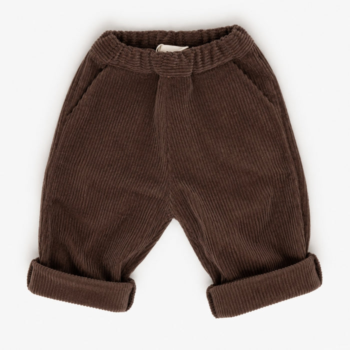 CORDUROY TROUSERS CHOCOLATE - BABY&KIDS