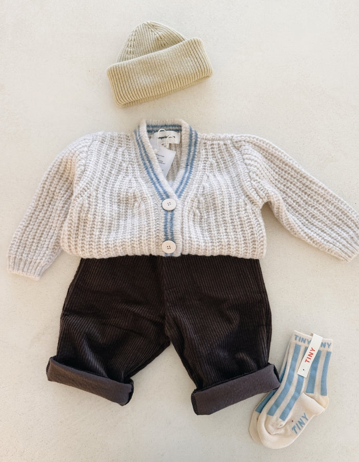 CORDUROY TROUSERS CHOCOLATE - BABY&KIDS