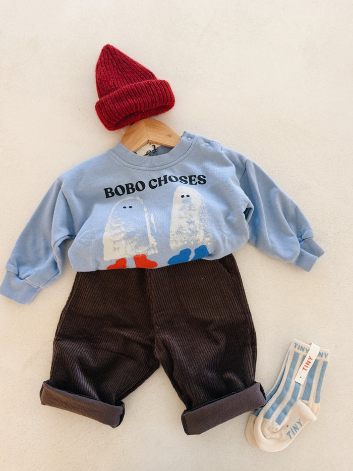 CORDUROY TROUSERS CHOCOLATE - BABY&KIDS