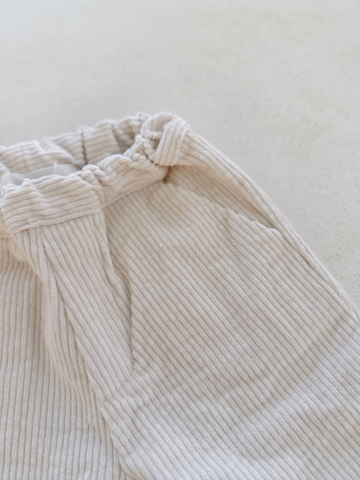 CORDUROY TROUSERS NATURAL - BABY&KIDS