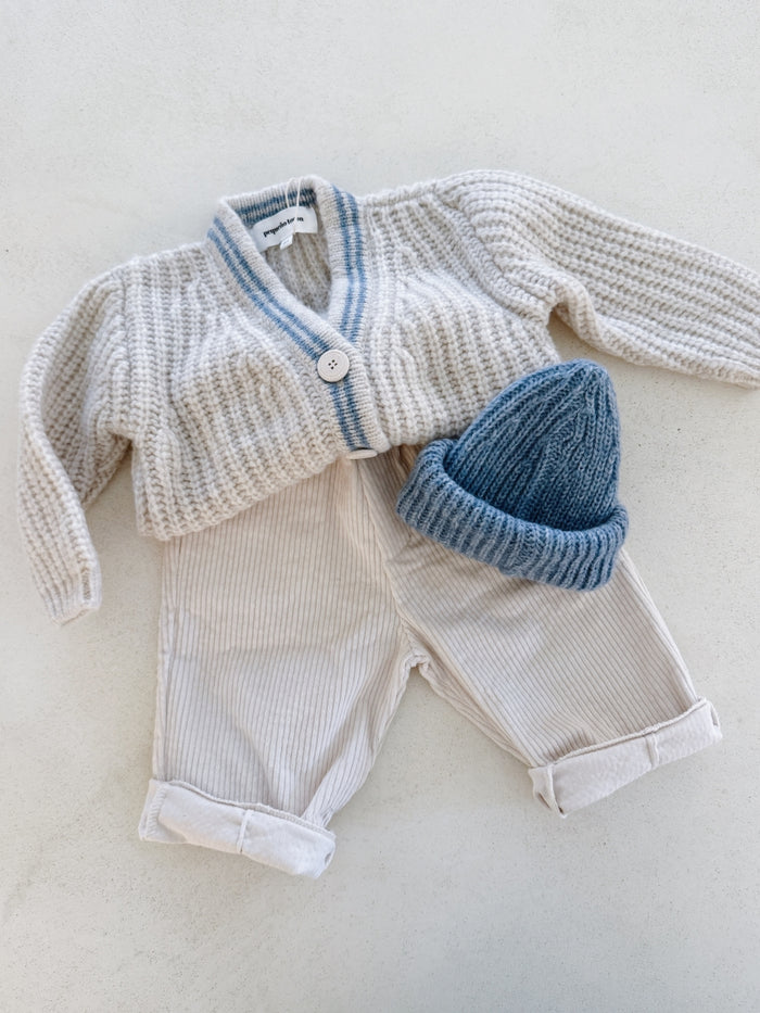 CORDUROY TROUSERS NATURAL - BABY&KIDS