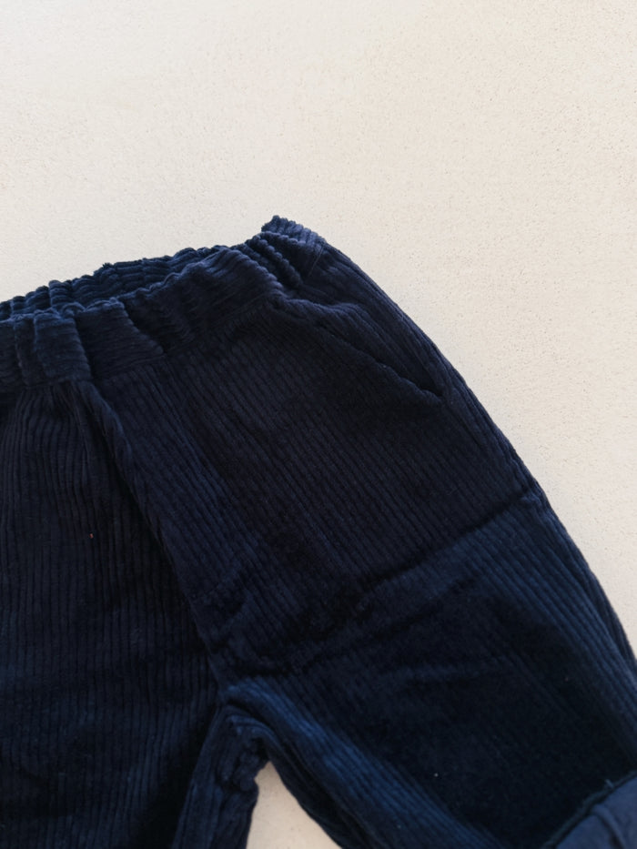 CORDUROY TROUSERS NAVY - BABY&KIDS