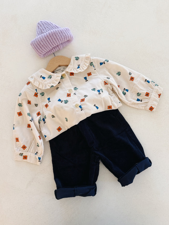 CORDUROY TROUSERS NAVY - BABY&KIDS