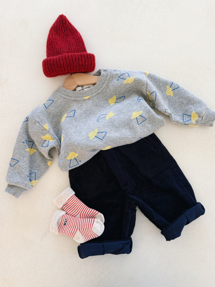 CORDUROY TROUSERS NAVY - BABY&KIDS