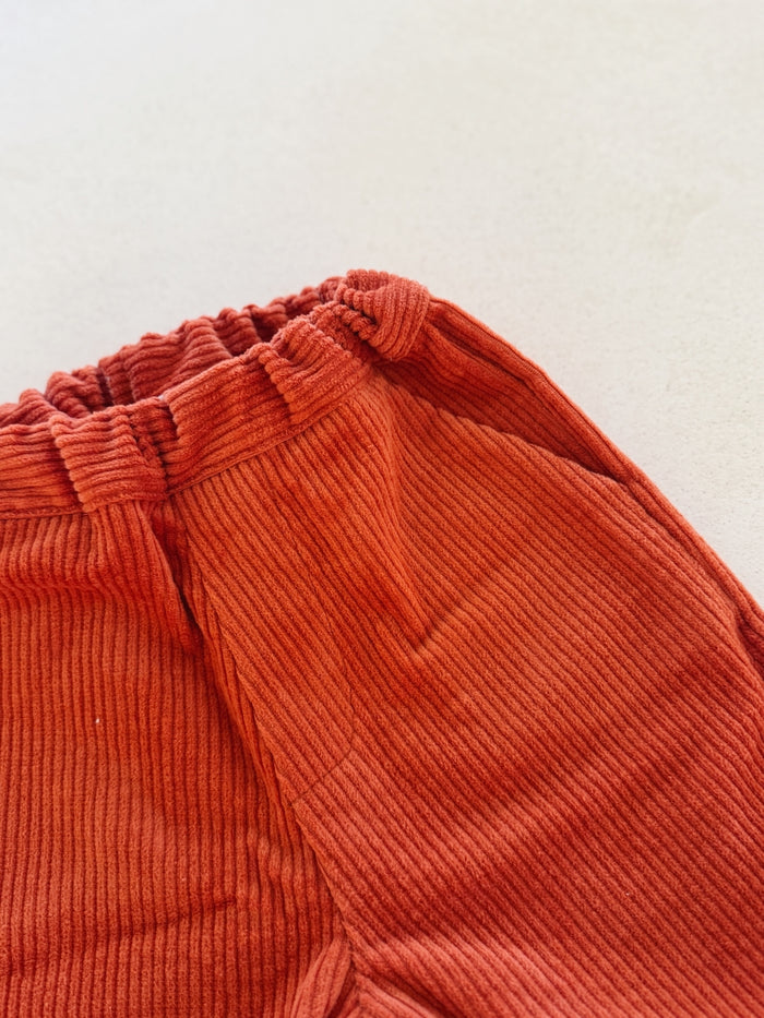 CORDUROY TROUSERS ORAGNE - BABY&KIDS