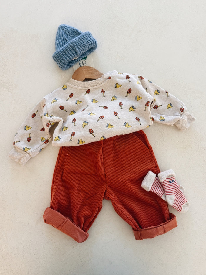 CORDUROY TROUSERS ORAGNE - BABY&KIDS