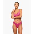 Cosabella Never Say Never Low Rise Cutie Thong in Rosa Caldo - Romantiques