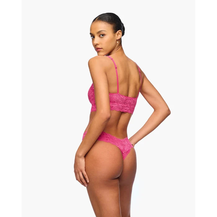 Cosabella Never Say Never Low Rise Cutie Thong in Rosa Caldo - Romantiques
