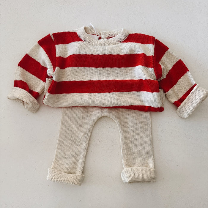 COTTON KNIT PANTS NATURAL - BABY
