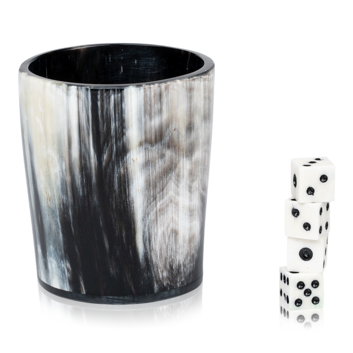Cow Horn Dice Shaker
