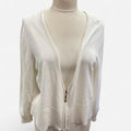 Cream zip up cardigan