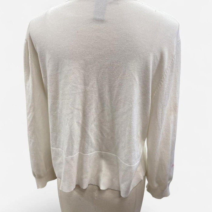 Cream zip up cardigan
