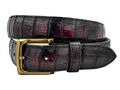CROCO BLACK/CHERRY BELT
