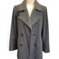 Croft barrow grey wool pea coat