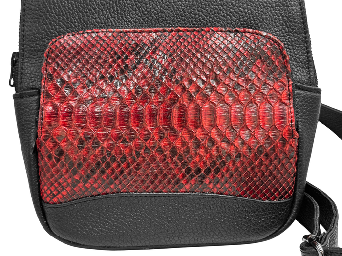 CROSSBODY PITON ROJO