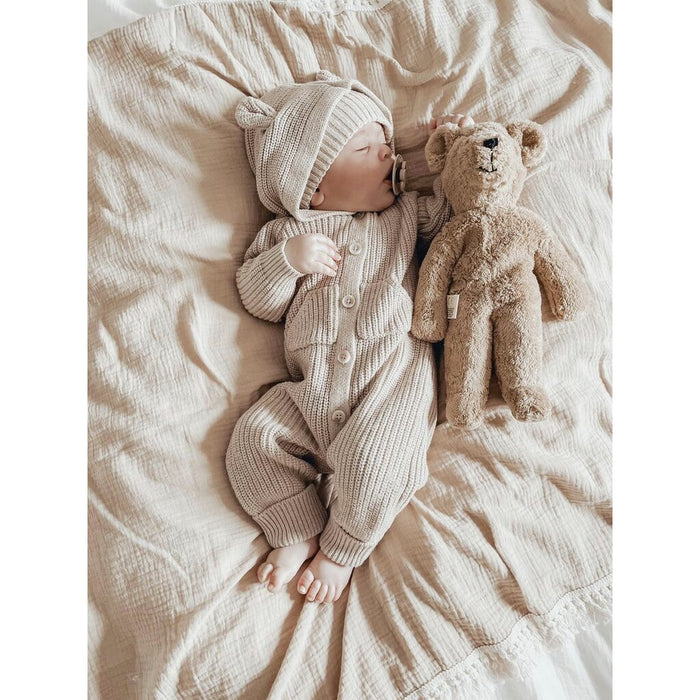 CUDDLY + HEAT PILLOW BEAR SMALL - BEIGE