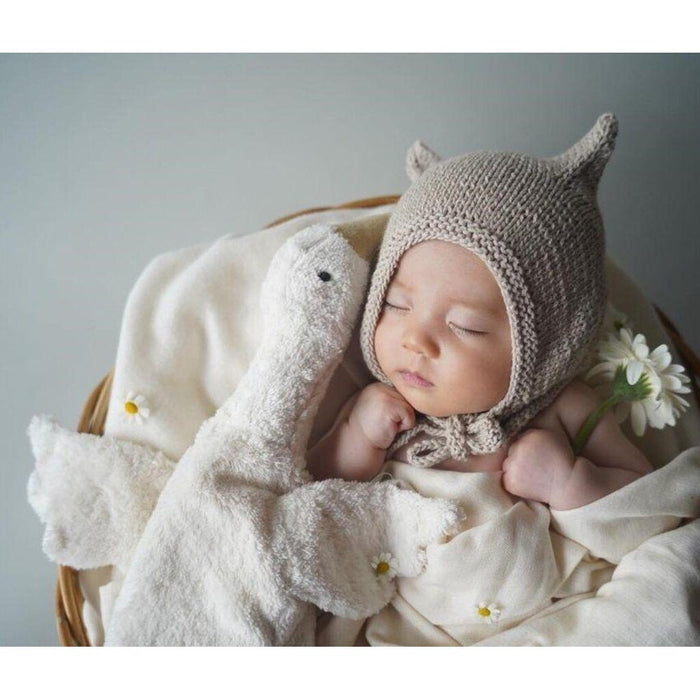 CUDDLY + HEAT PILLOW GOOSE SMALL - WHITE