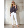 Dahlia Cargo Pocket Top in Charcoal - Romantiques