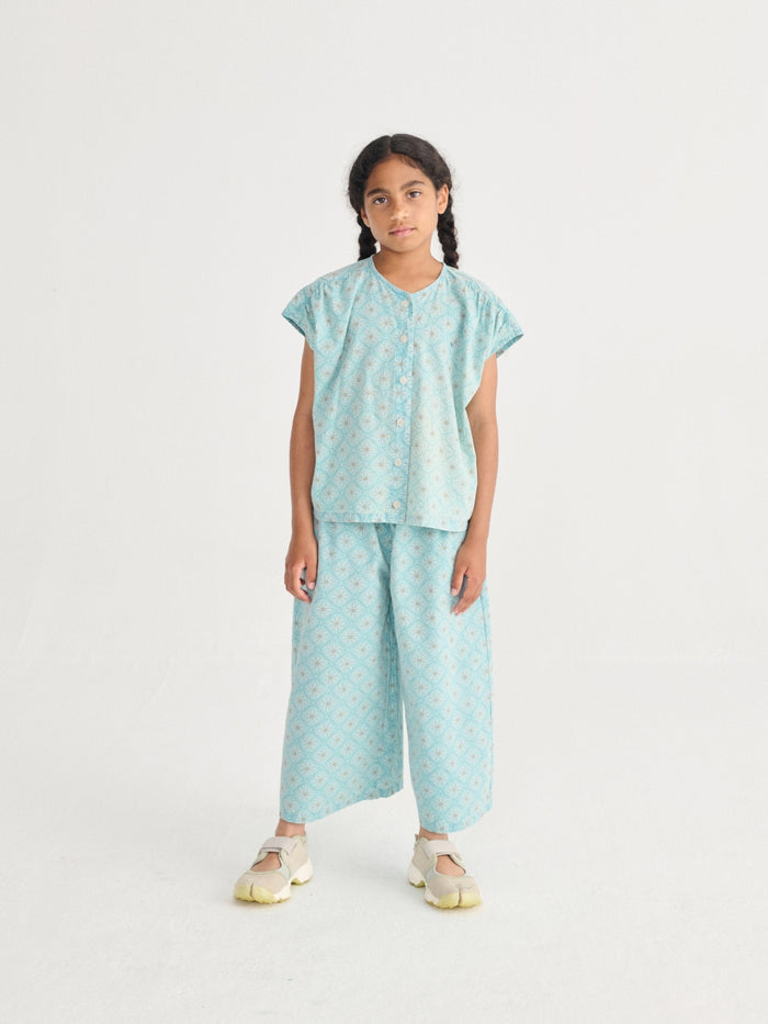 Daisy Mosaic all over woven culotte pants - KIDS