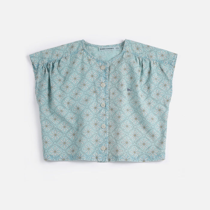 Daisy Mosaic all over woven top - KIDS