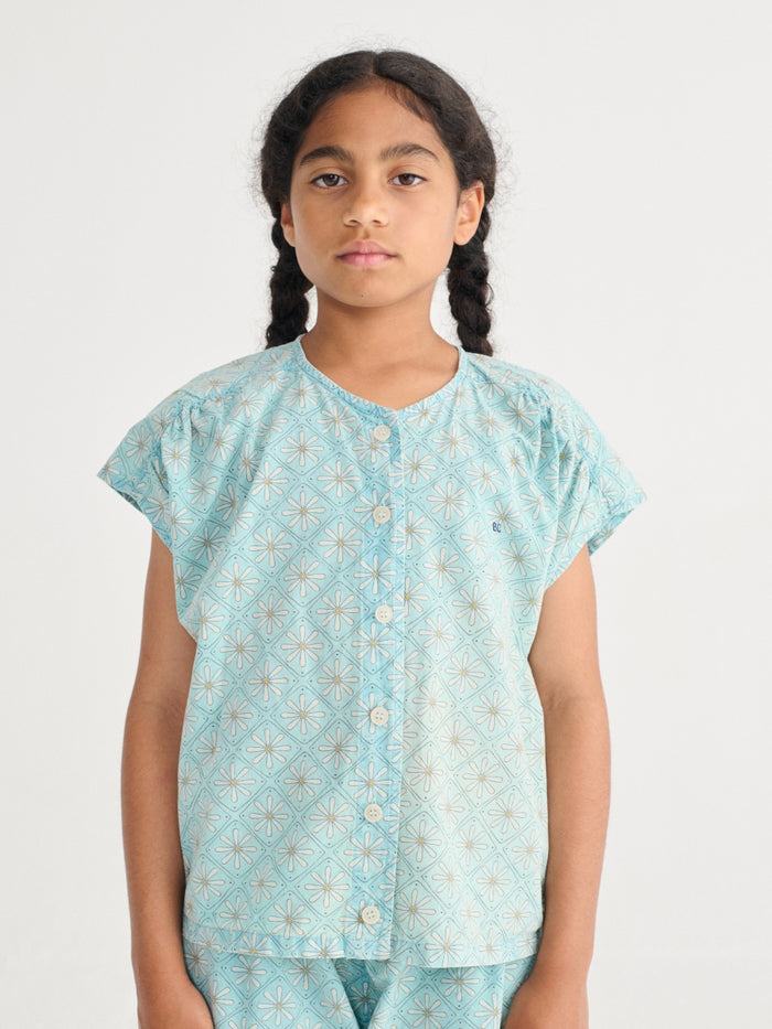 Daisy Mosaic all over woven top - KIDS