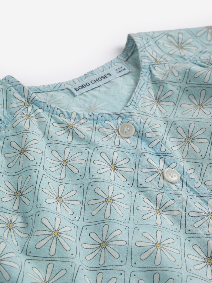Daisy Mosaic all over woven top - KIDS