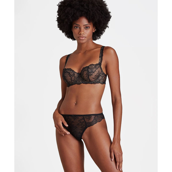 Danse Des Sens Half Cup Bra in Noir