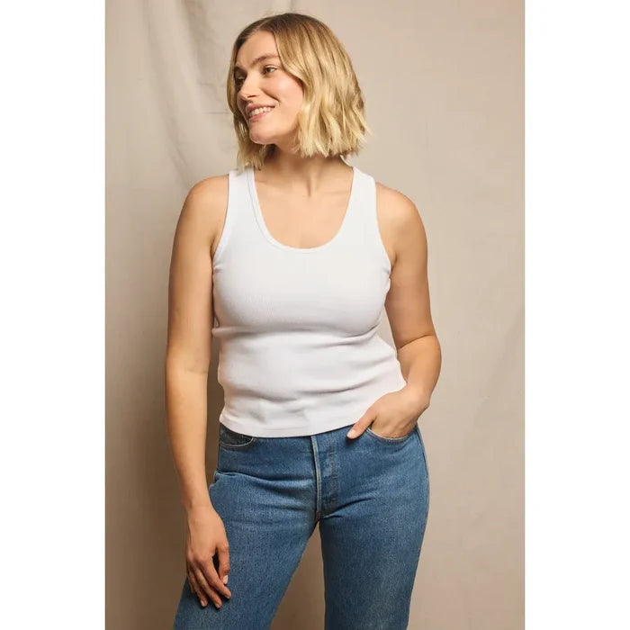 Debbie Tank in White - Romantiques